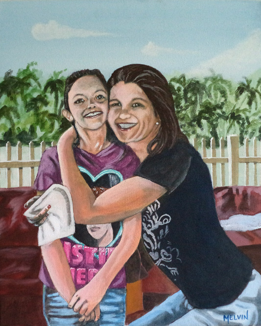 "Portrait of Kaitlin and her Mom"